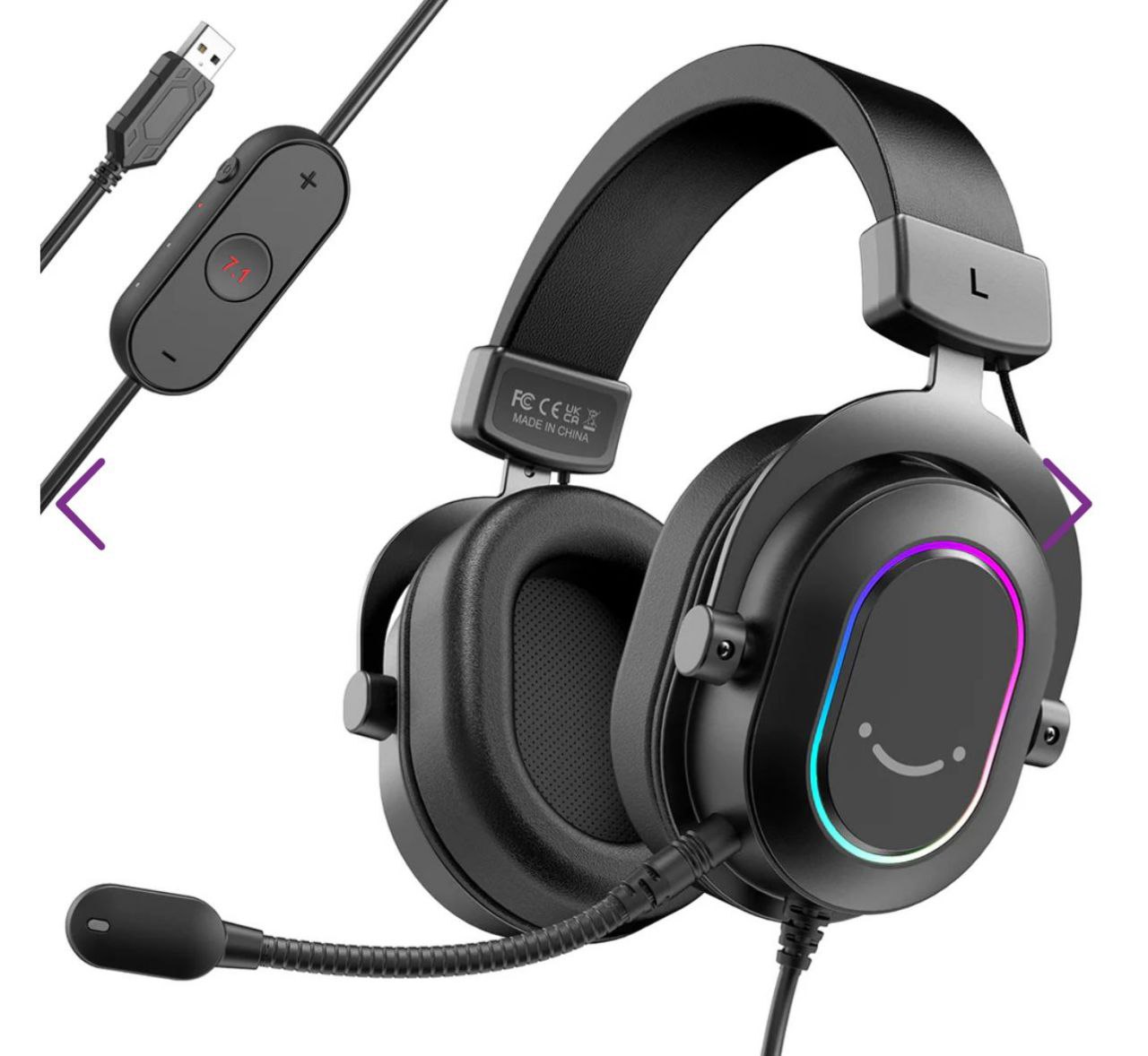 سماعة ألعاب Fifine Ampligame H6 مع ميكروفون - لأجهزة الكمبيوتر وأجهزة البث