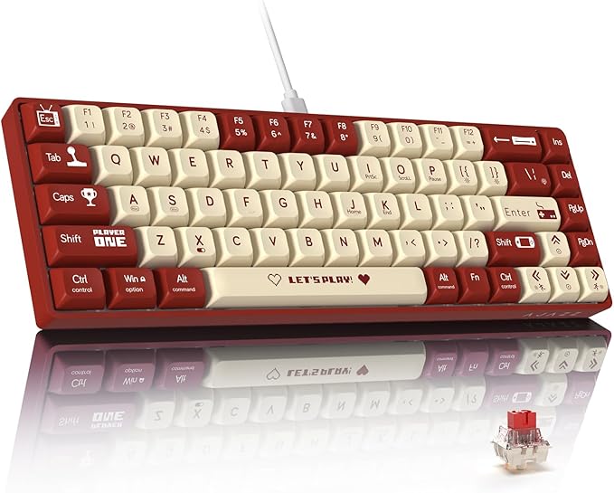 كيبورد ألعاب AJAZZ AK680 – إصدار أبيض